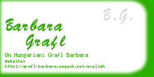 barbara grafl business card